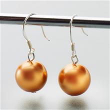 Bild Bryssel örhängen  guldbrun