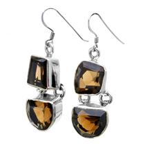 Bild Örhängen med rökkvarts