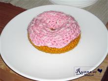 Bild Amigurumi - Doughnut jordgubb (vitt strössel)