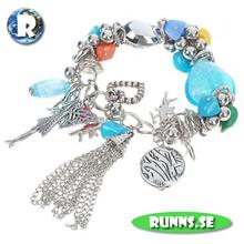 Bild Armband - Big heart (Blå/multi)