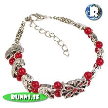 Bild Armband -Måne (röd)