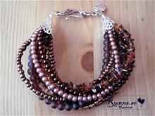 Bild Armband multisträng - brunt