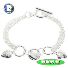 Bild Armband Silver -  Tre Hjärtan