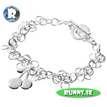 Bild Armband silver- körsbär