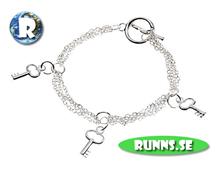Bild Armband silver- nycklar
