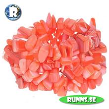 Bild Armband snäckskal - Flerradigt (korall)