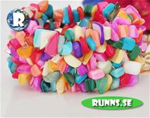Bild Armband snäckskal - Flerradigt (multicolor)