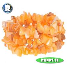 Bild Armband snäckskal - Flerradigt (orange)