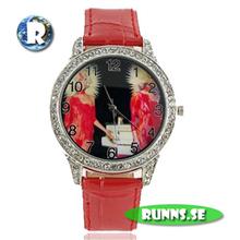 Bild Armbandsur - Lady Gaga Crystal (röd)