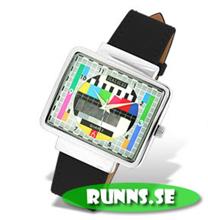 Bild Armbandsur - Testbild med svart läderarmband