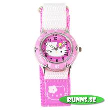 Bild Armbandsur Hello Kitty - Kitty Kardborrband (rosa)