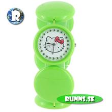 Bild Armbandsur Kitty - Button (grön)