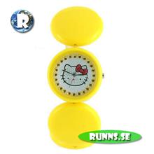 Bild Armbandsur Kitty - Button (gul)
