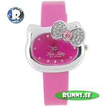 Bild Armbandsur Kitty - Rosett (röd)