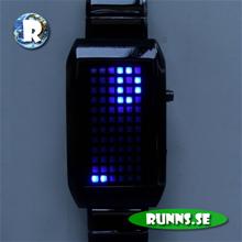 Bild Armbandsur med LED - Black Matrix (blue light)