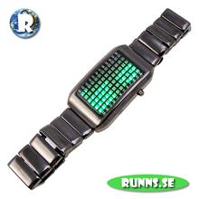 Bild Armbandsur med LED - Grey Matrix (green light)