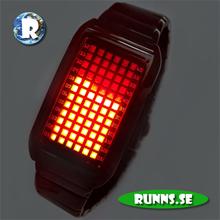 Bild Armbandsur med LED - Grey Matrix (red light)