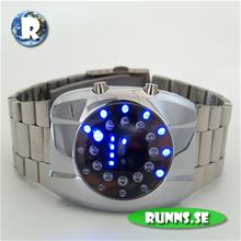 Bild Armbandsur med LED - Novelty (blåa dioder)