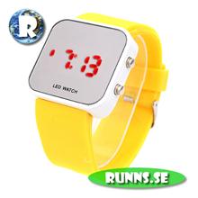 Bild Armbandsur med LED - Retro Plastic Mirror (gul)