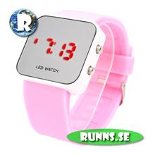 Bild Armbandsur med LED - Retro Plastic Mirror (rosa)