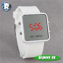 Bild Armbandsur med LED - Retro Plastic Mirror (vit)