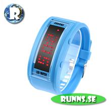 Bild Armbandsur med LED - Shhors Black Dice (blå)
