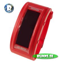 Bild Armbandsur med LED - Shhors Black Dice (röd)
