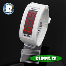 Bild Armbandsur med LED - Shhors Black Dice (vit)