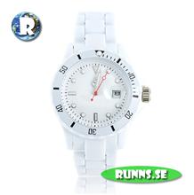 Bild Armbandsur plastklocka - Plastic (vit)