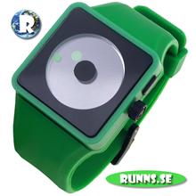 Bild Armbandsur Silicon - Dots (grön/svart)