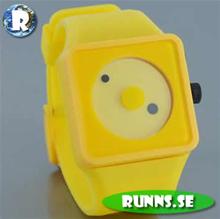 Bild Armbandsur Silicon - Dots (gul/gul)