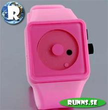 Bild Armbandsur Silicon - Dots (rosa/rosa)