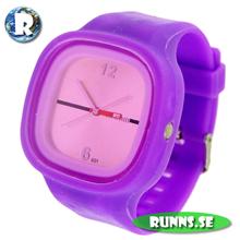 Bild Armbandsur Silikon - Gummiretro (rosa/lila)