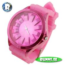 Bild Armbandsur Silikon - Sun (rosa/krom)