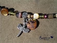 Bild Halsband - grönt/brunt