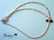 Bild Halsband - Viola (rosa/guld)