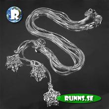 Bild Halsband silver - Tre stjärnor