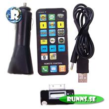 Bild iPhone & iPod - FM-sändare med IR-fjärr och billaddare