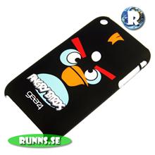 Bild iPhone 4 - Skal Angry Birds (black bird ) med skärmskydd och putstrasa