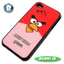 Bild iPhone 4 - Skal Angry Birds (red bird) med skärmskydd och putstrasa