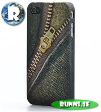 Bild Iphone 4 skal - Jeans Zipper + Skärmskydd