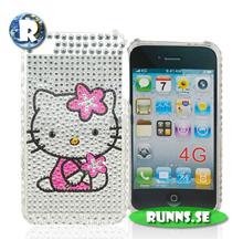 Bild iPhone 4G skal - Hello Kitty (silver)