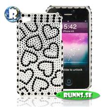 Bild iPhone 4G skal - Hjärta (svart)