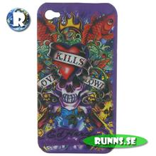 Bild iPhone 4G skal - Love kills slowly (lila)