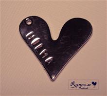 Bild Namnsmycke - Hjärta silver (30mm)