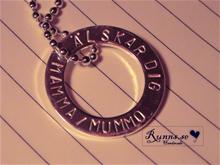 Bild Namnsmycke - Stor Ring (30mm)