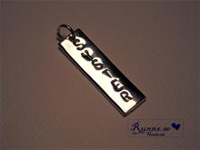 Bild Namnsmycke - Tag silver (30mm)