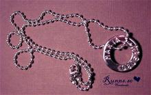 Bild Namnsmycke Halsband - Stor Ring med kedja (30mm)