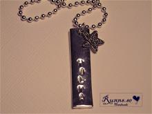 Bild Namnsmycke Halsband - Tag med kedja (40mm)