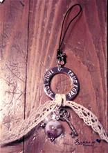 Bild Namnsmycke Mobilsmycke - Vintage ring (25mm)